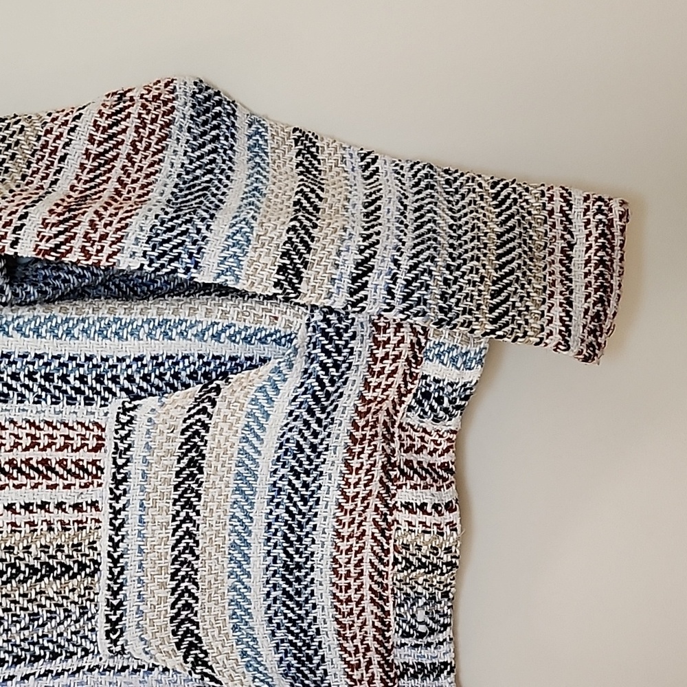 Baja  Stripe Hoodie with Front Pocket Multicolor Coogi  Size Meduim - Picture 5 of 16